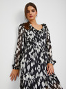 Orsay Rochie de damă cu model alb și negru ORSAY