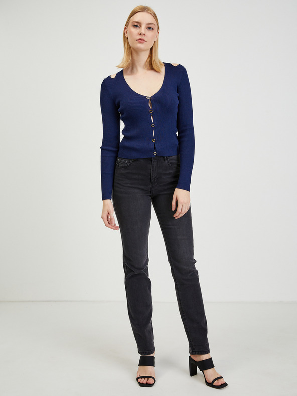 Orsay Cardigan de damă albastru închis cu fante ORSAY