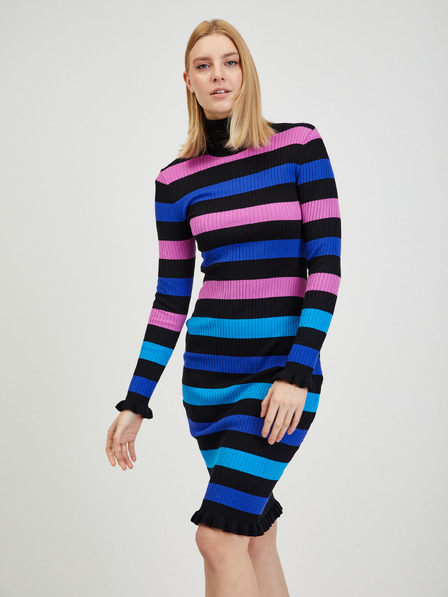 Orsay Rochie pulover cu dungi de damă albastru-negru ORSAY