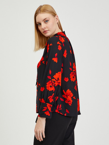 Orsay Bluză cu model floral roșu-negru de damă ORSAY
