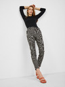 Orsay Pantaloni de damă cu model alb și negru ORSAY