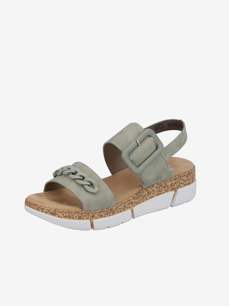 Rieker Sandale cu platformă pentru femei kaki Rieker