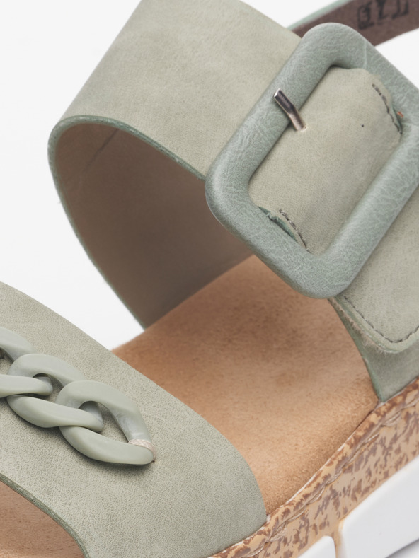 Rieker Sandale cu platformă pentru femei kaki Rieker