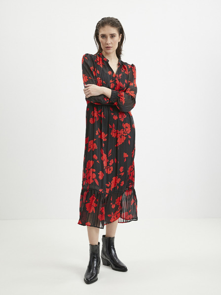 Orsay Rochie cu model floral roșu-negru de damă ORSAY