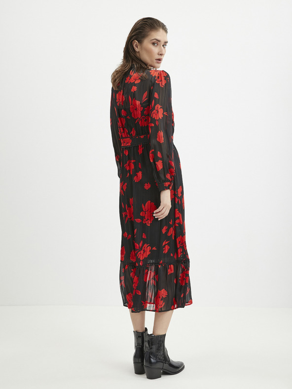 Orsay Rochie cu model floral roșu-negru de damă ORSAY