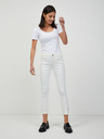Orsay Blugi albi skinny trei sferturi ORSAY