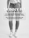 Orsay Blugi albi skinny trei sferturi ORSAY