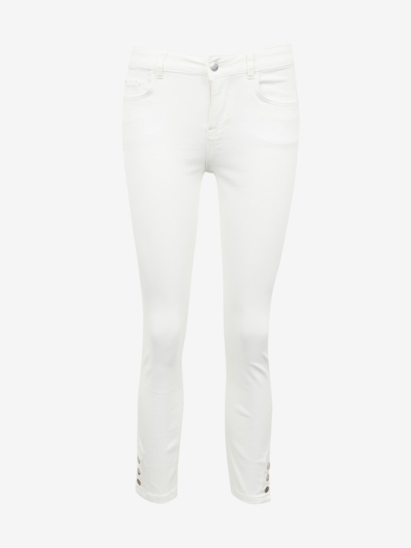 Orsay Blugi albi skinny trei sferturi ORSAY