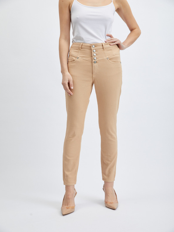 Orsay Blugi skinny de damă bej ORSAY