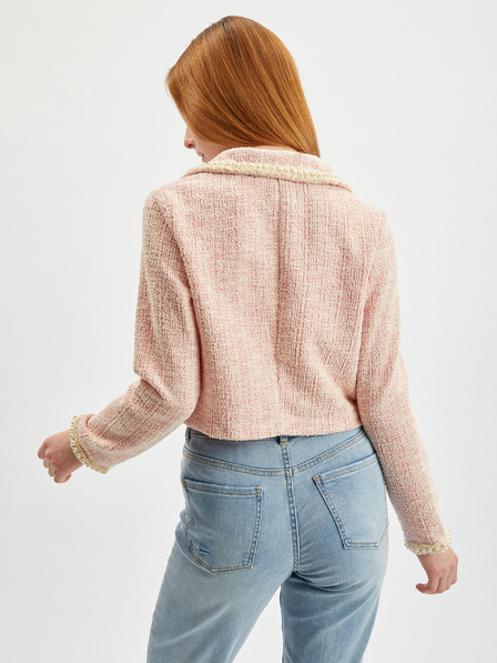 Orsay Sacou de damă roz deschis din tweed ORSAY