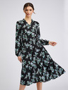 Orsay Rochie florală de damă neagră ORSAY