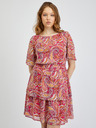 Orsay Rochie de damă cu model roșu-roz ORSAY