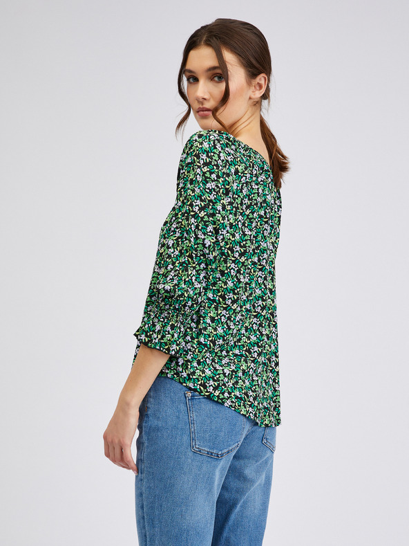 Orsay Bluză de damă verde cu model ORSAY