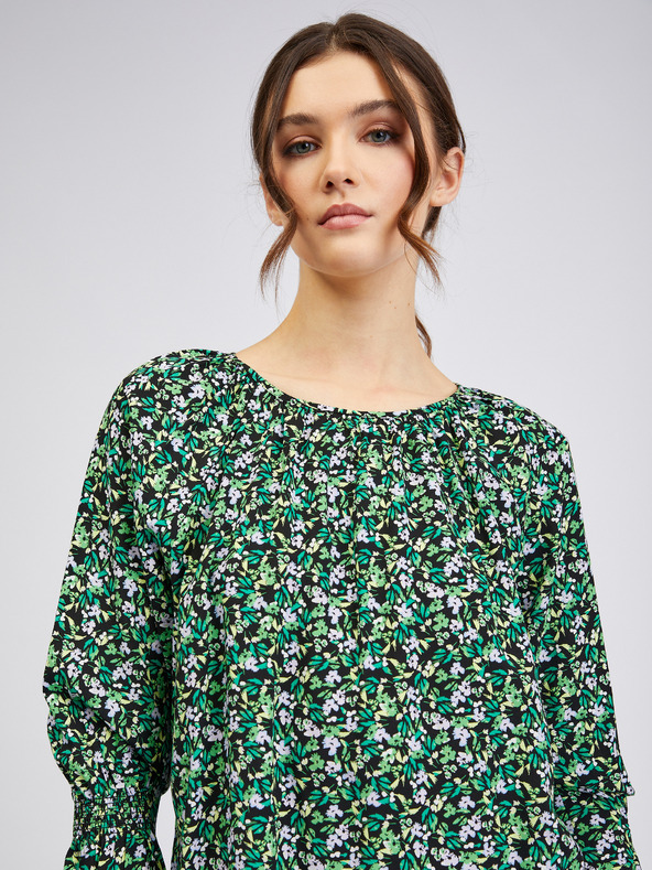 Orsay Bluză de damă verde cu model ORSAY