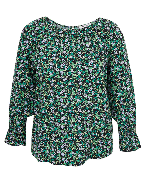 Orsay Bluză de damă verde cu model ORSAY