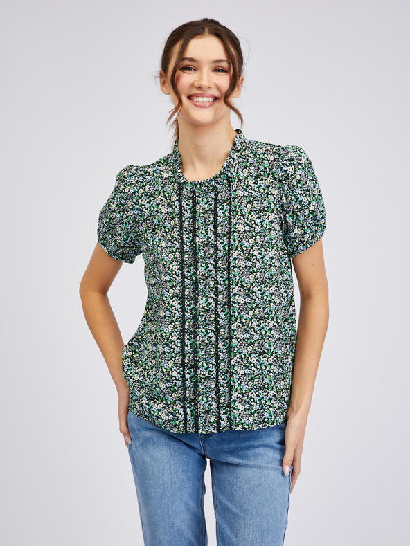 Orsay Bluză de damă verde cu model ORSAY