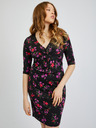 Orsay Rochie florală de damă neagră ORSAY