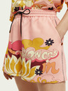 Scotch & Soda Pantaloni scurți cu model pentru femei Scotch & Soda apricot