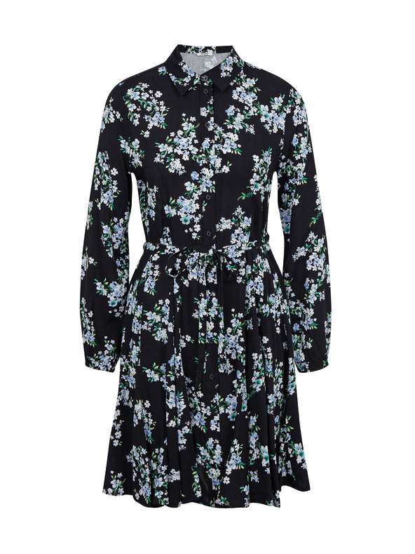 Orsay Rochie florală de damă neagră ORSAY