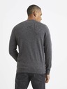 Celio Pulover basic gri pentru bărbați Celio