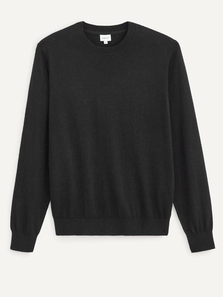 Celio Pulover basic negru pentru bărbați Celio