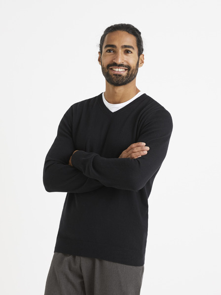 Celio Pulover negru Celio Veviflex