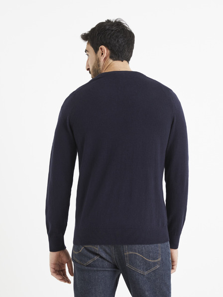 Celio Pulover albastru închis Celio Veviflex