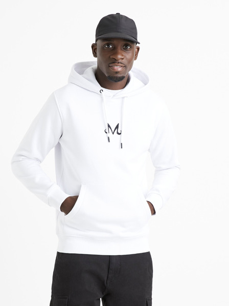 Celio Sweatshirt alb pentru bărbați cu imprimeu Celio Dragon Ball Super