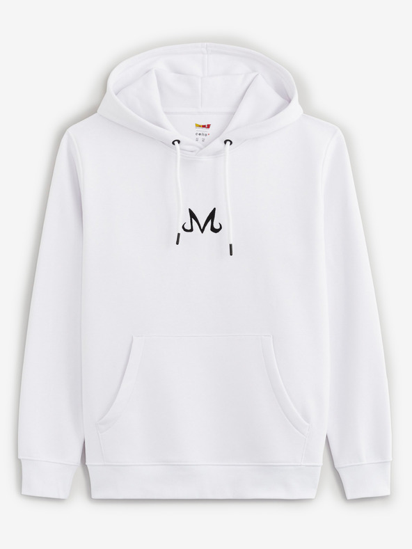 Celio Sweatshirt alb pentru bărbați cu imprimeu Celio Dragon Ball Super