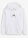 Celio Sweatshirt alb pentru bărbați cu imprimeu Celio Dragon Ball Super