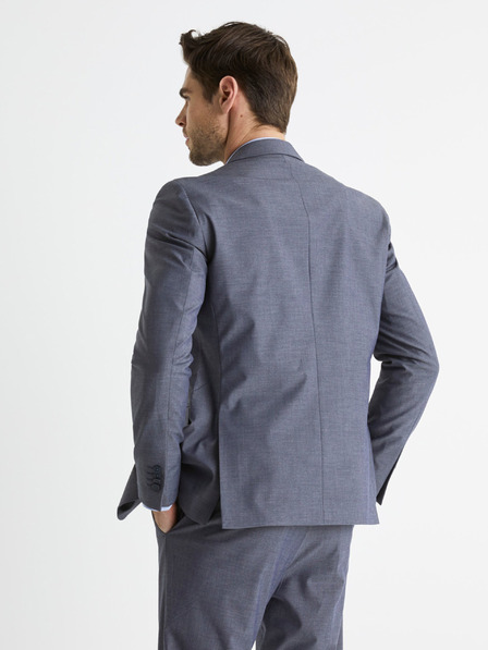 Celio Jachetă de costum slim fit albastru gri pentru bărbați Celio Buchambray