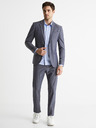 Celio Jachetă de costum slim fit albastru gri pentru bărbați Celio Buchambray
