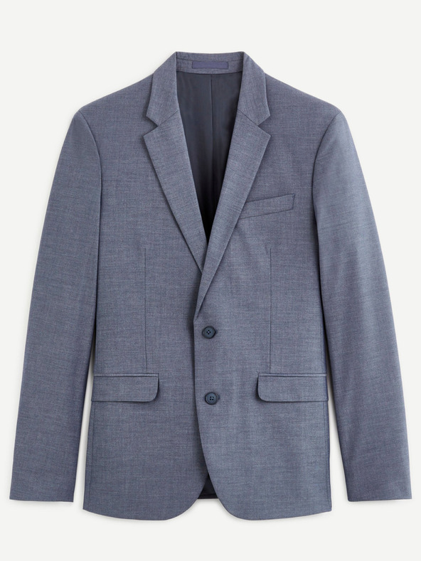 Celio Jachetă de costum slim fit albastru gri pentru bărbați Celio Buchambray