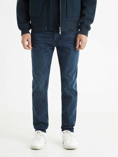 Celio Blugi slim fit albastru închis pentru bărbați Celio C25 Bostone