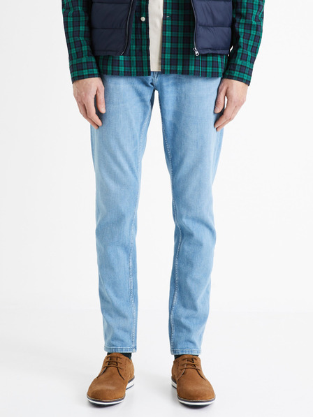 Celio Blugi slim fit albastru deschis pentru bărbați Celio C25 Dosoft25