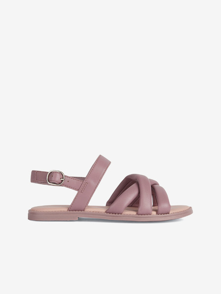 Geox Sandale din piele roz pentru femei Geox