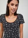 Orsay Tricou negru floral ORSAY