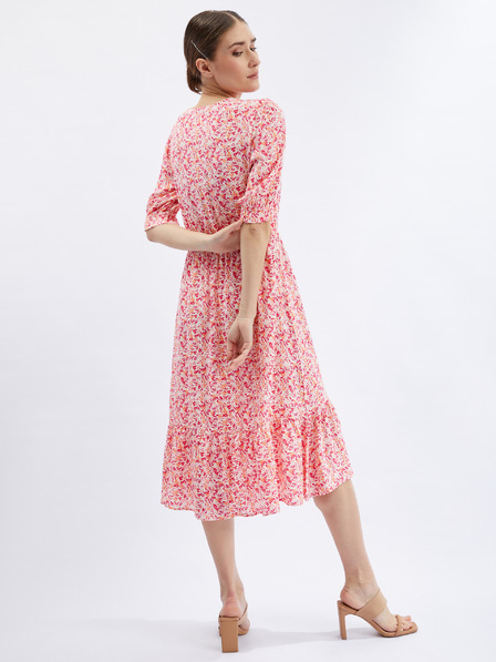 Orsay Rochie de damă cu flori roz portocaliu ORSAY
