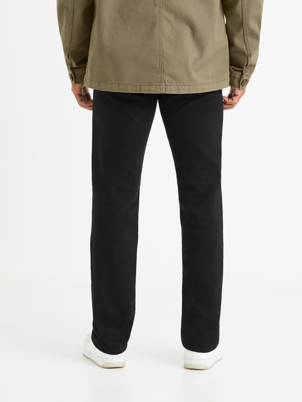 Celio Pantaloni negri pentru bărbați Celio Vopry1
