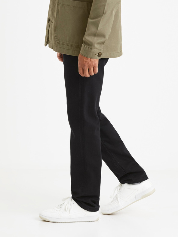 Celio Pantaloni negri pentru bărbați Celio Vopry1