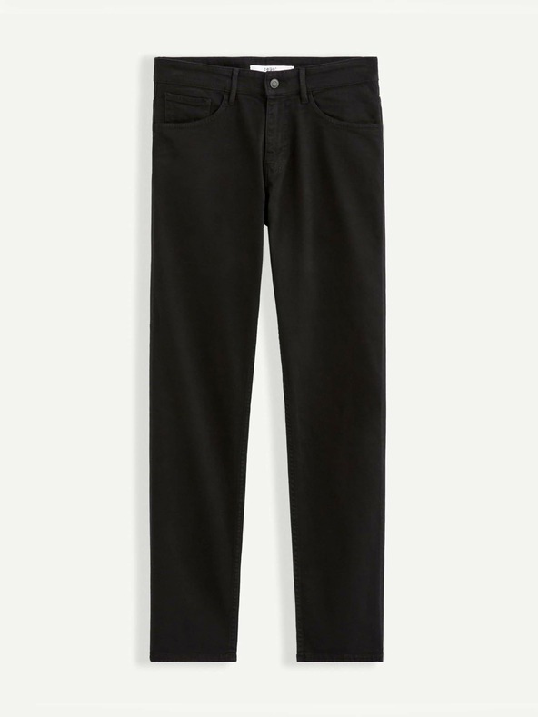 Celio Pantaloni negri pentru bărbați Celio Vopry1