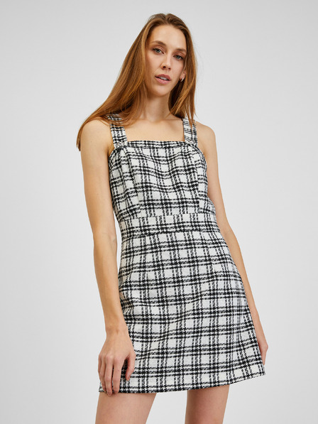Orsay Rochie de damă în carouri alb-negru ORSAY