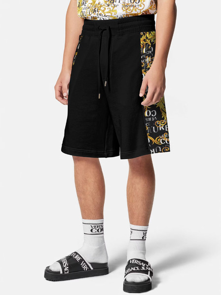 Versace Jeans Couture Pantaloni de trening cu model Versace Jeans Couture negri pentru bărbați