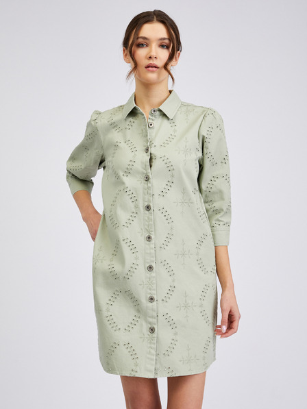 Orsay Rochie de damă din denim verde deschis ORSAY