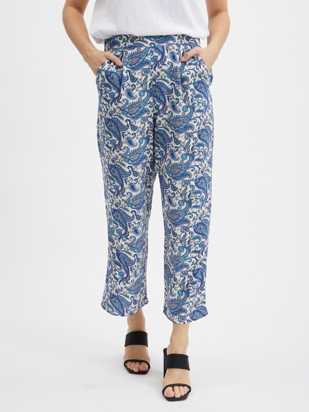 Orsay Pantaloni culottes cu model albastru pentru femei ORSAY