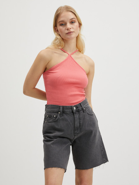 Noisy May Tricou de bază roz pentru femei Noisy May Maya