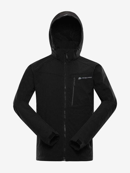ALPINE PRO Jachetă softshell pentru bărbați cu membrană ALPINE PRO LANC negru