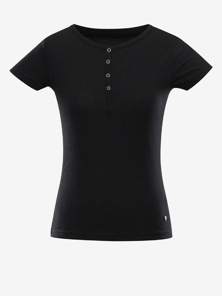 ALPINE PRO Tricou din bumbac pentru femei ALPINE PRO CASTA negru