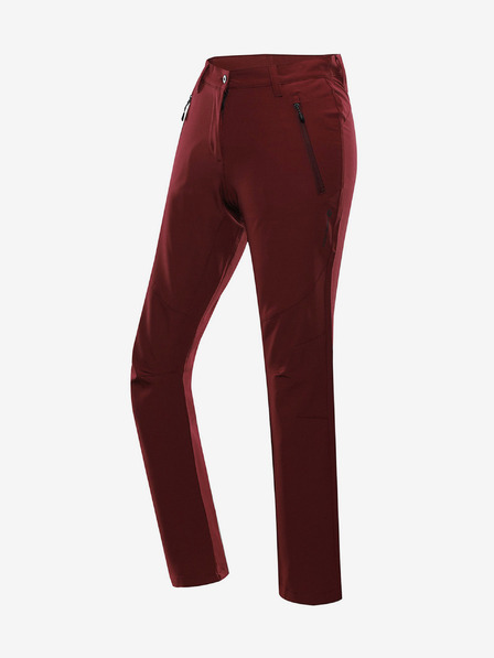 ALPINE PRO Pantaloni softshell pentru femei ALPINE PRO NUTTA roșu