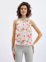 Orsay Bluză de damă cu model floral roz-crem ORSAY